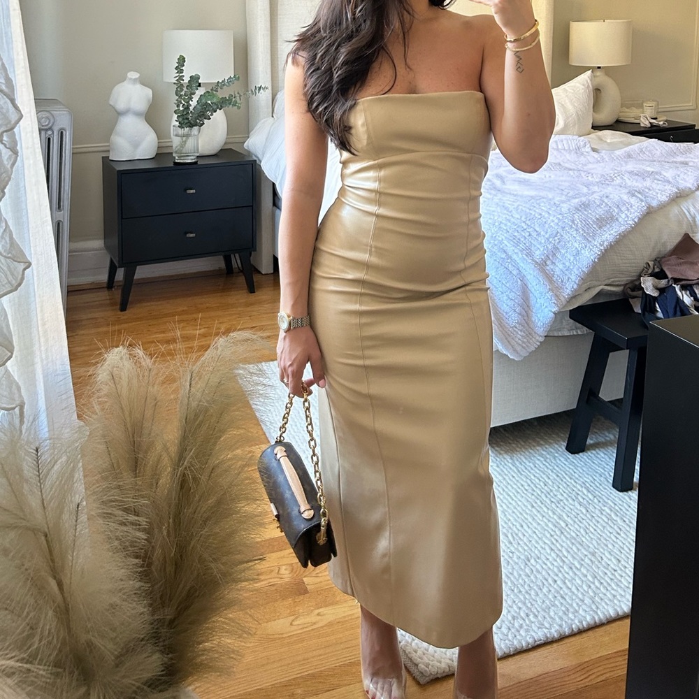 Zara leather dress